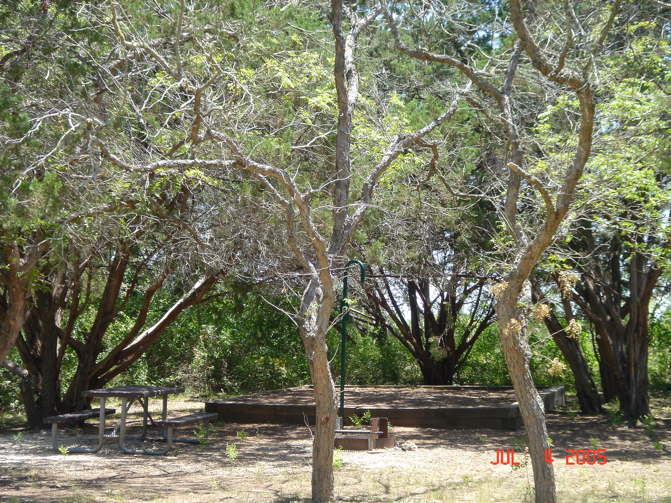 Tejas camp site no